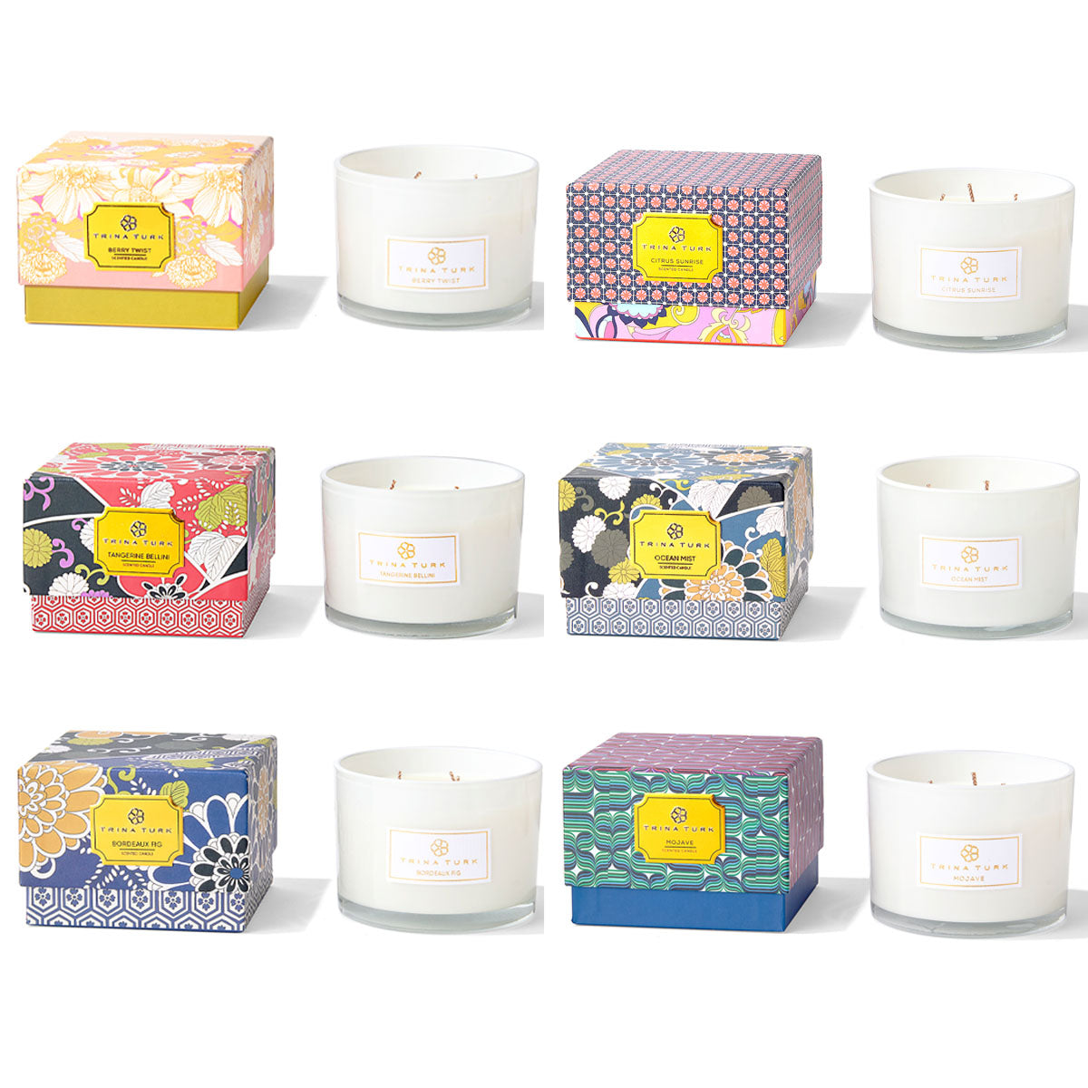Trina Turk 3 Wick Candle Jar