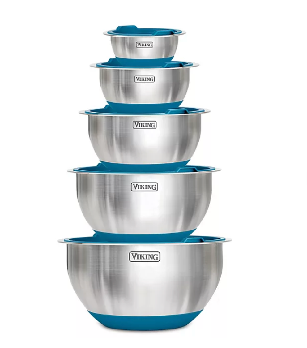 Viking 10-Piece Stainless Steel Mixing Bowl Set